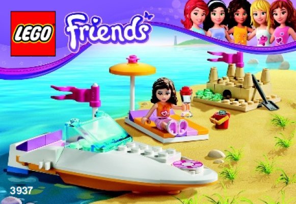 Istruzioni per la Costruzione - LEGO - 3937 - Olivia's Speedboat: Page 1