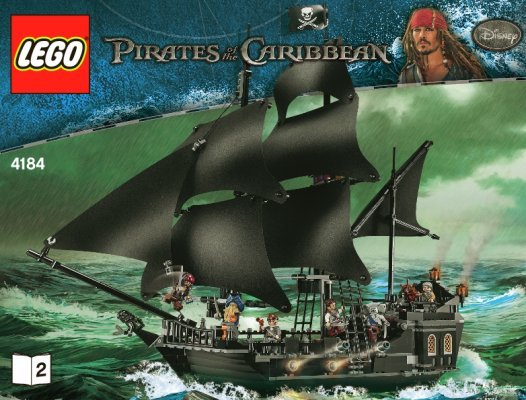 Istruzioni per la Costruzione - LEGO - 4184 - The Black Pearl: Page 1