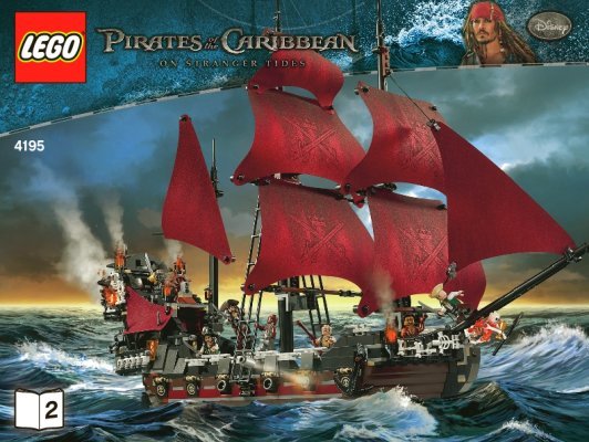 Istruzioni per la Costruzione - LEGO - 4195 - Queen Anne's Revenge: Page 1