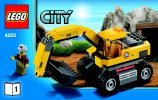 Istruzioni per la Costruzione - LEGO - City - 4203 - Trasportatore di escavatori: Page 1