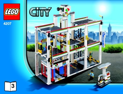 Istruzioni per la Costruzione - LEGO - 4207 - City Garage: Page 1