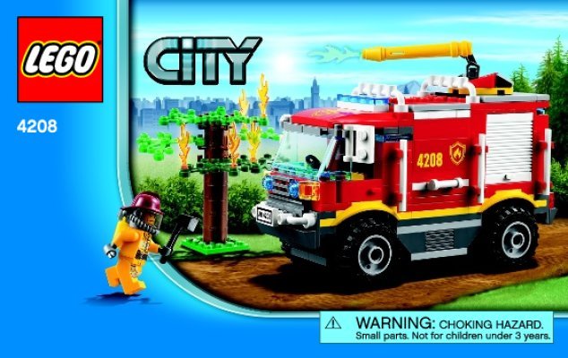 Istruzioni per la Costruzione - LEGO - 4208 - 4x4 Fire Truck: Page 1