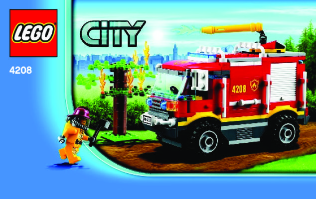 Istruzioni per la Costruzione - LEGO - 4208 - 4x4 Fire Truck: Page 1