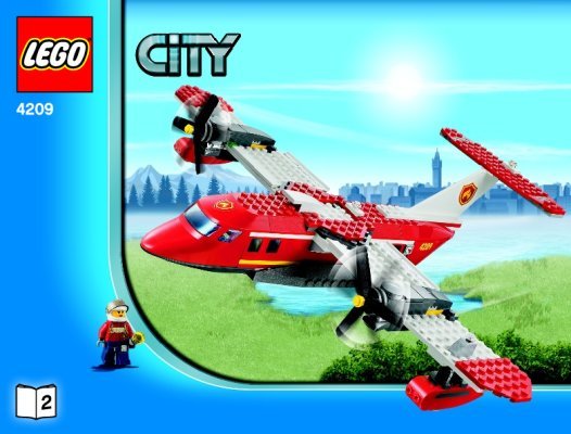 Istruzioni per la Costruzione - LEGO - 4209 - Fire Plane: Page 1