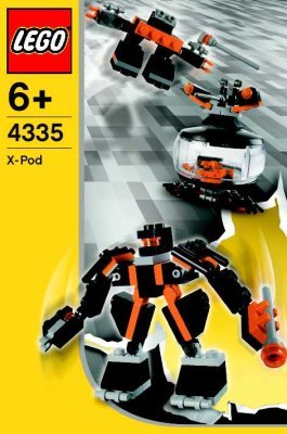 Istruzioni per la Costruzione - LEGO - 4335 - Black Robots Pod: Page 1