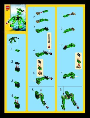 Istruzioni per la Costruzione - LEGO - 4346 - Robots: Page 1