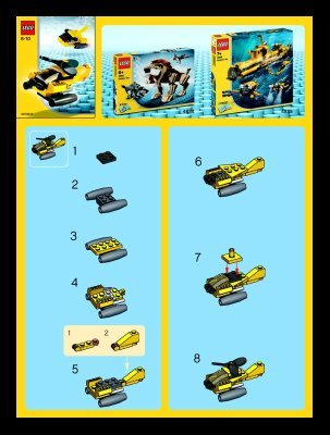 Istruzioni per la Costruzione - LEGO - 4348 - Planes: Page 1