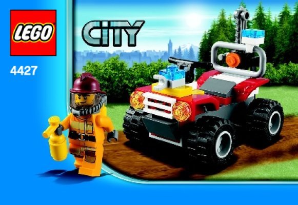 Istruzioni per la Costruzione - LEGO - 4427 - Fire ATV: Page 1