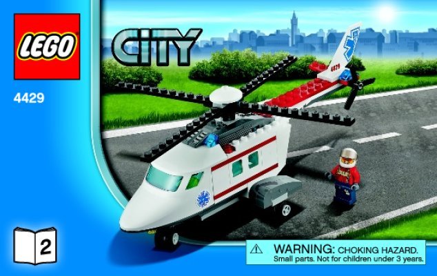 Istruzioni per la Costruzione - LEGO - 4429 - Helicopter Rescue: Page 1