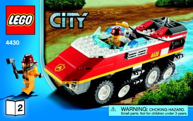 Istruzioni per la Costruzione - LEGO - 4430 - Fire Transporter: Page 1