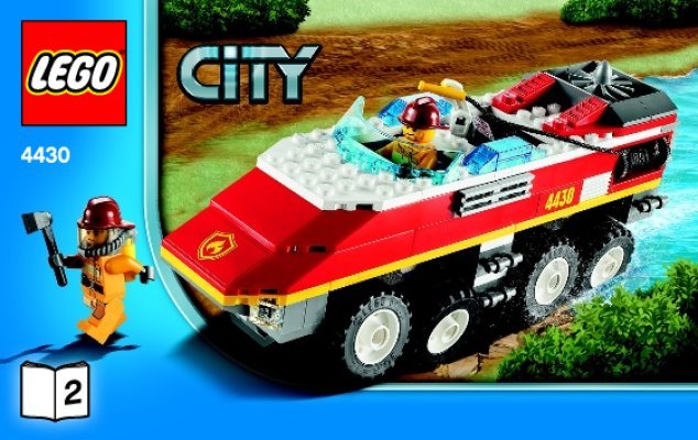 Istruzioni per la Costruzione - LEGO - 4430 - Fire Transporter: Page 1