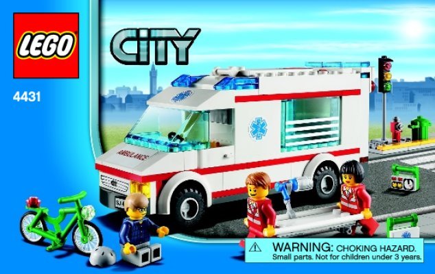 Istruzioni per la Costruzione - LEGO - 4431 - Ambulance: Page 1