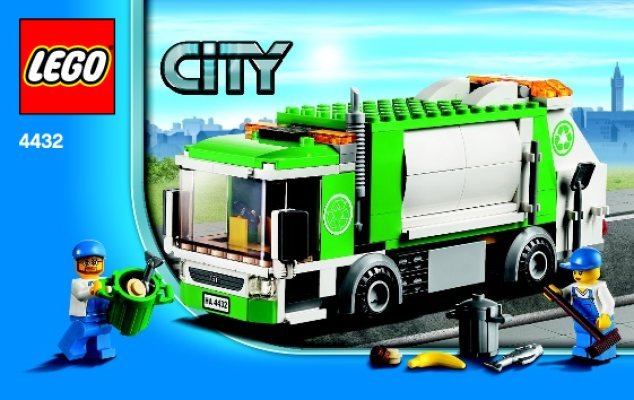 Istruzioni per la Costruzione - LEGO - 4432 - Garbage Truck: Page 1