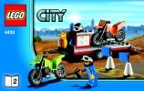 Istruzioni per la Costruzione - LEGO - 4433 - Dirt Bike Transporter: Page 1