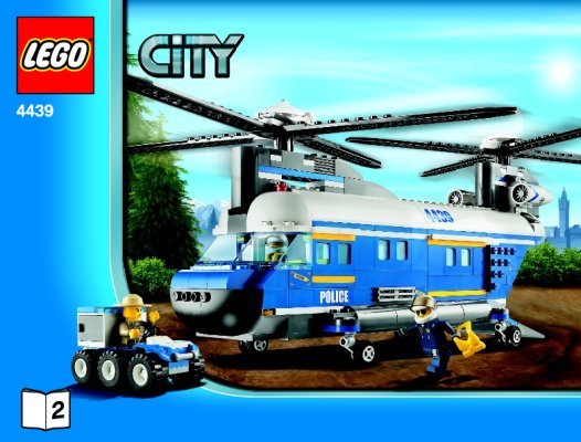 Istruzioni per la Costruzione - LEGO - City - 4439 - Elicottero da Carico: Page 1