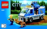 Istruzioni per la Costruzione - LEGO - 4441 - Police Dog Van: Page 1