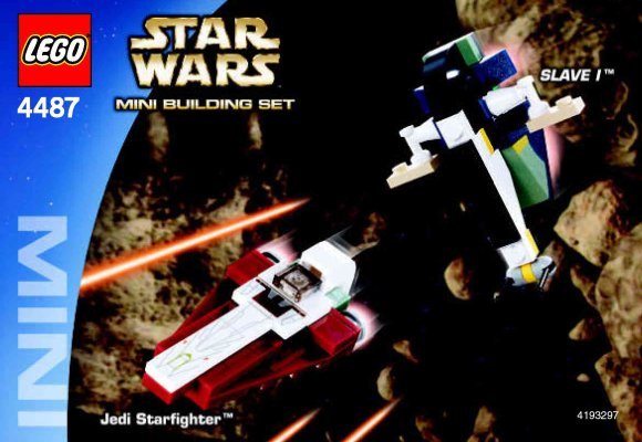 Istruzioni per la Costruzione - LEGO - 4487 - MINI Jedi Starfighter™ & Slave I™: Page 1