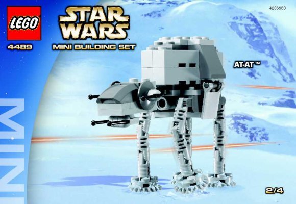 Istruzioni per la Costruzione - LEGO - 4489 - MINI AT-AT™: Page 1