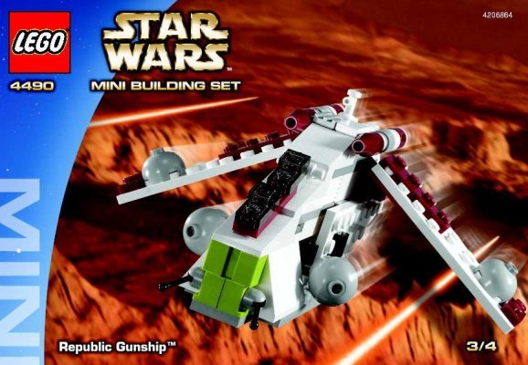 Istruzioni per la Costruzione - LEGO - 4490 - MINI Republic Gunship™: Page 1