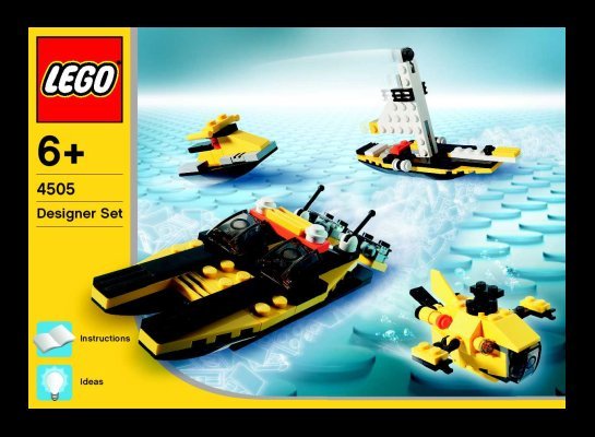 Istruzioni per la Costruzione - LEGO - 4505 - Sea Machines: Page 1