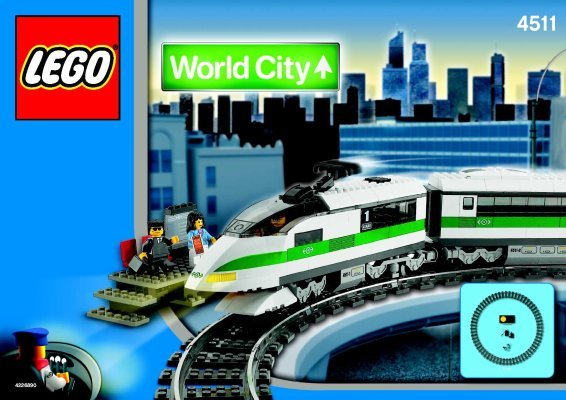 Istruzioni per la Costruzione - LEGO - 4511 - High Speed Train: Page 1