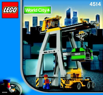 Istruzioni per la Costruzione - LEGO - 4514 - Cargo Crane: Page 1