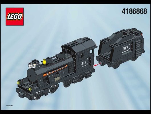 Istruzioni per la Costruzione - LEGO - 4534 - TARGET DE LUXE TRAIN: Page 1