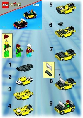 Istruzioni per la Costruzione - LEGO - 4561 - Fast Passenger Train Set: Page 1