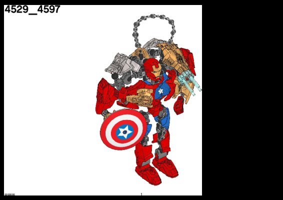 Istruzioni per la Costruzione - LEGO - 4597 - Captain America™: Page 1