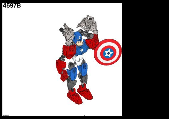 Istruzioni per la Costruzione - LEGO - 4597 - Captain America™: Page 1