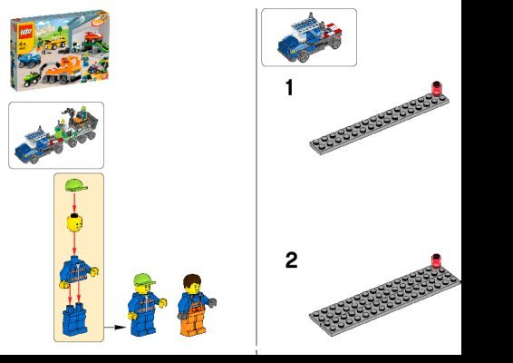 Istruzioni per la Costruzione - LEGO - 4635 - Fun with Vehicles: Page 1