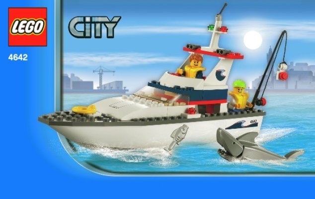 Istruzioni per la Costruzione - LEGO - 4642 - Fishing Boat: Page 1