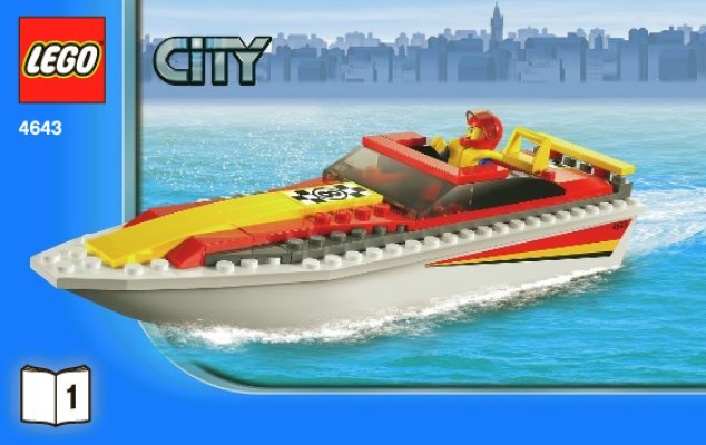 Istruzioni per la Costruzione - LEGO - 4643 - Power Boat Transporter: Page 1