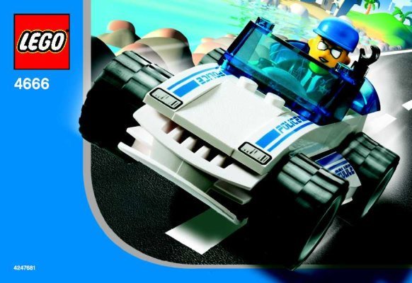 Istruzioni per la Costruzione - LEGO - 4666 - Speedy Police Car: Page 1