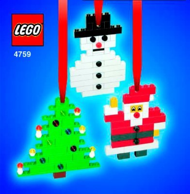 Istruzioni per la Costruzione - LEGO - 4759 - Xmas Tree Deco & Gift Box: Page 1