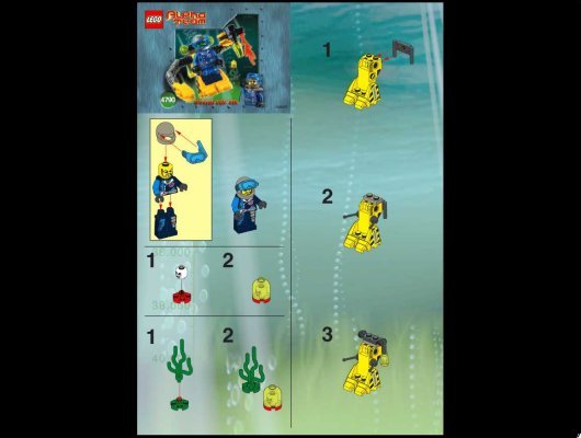 Istruzioni per la Costruzione - LEGO - 4790 - AT Deep Sea Robot Diver: Page 1