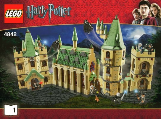 Istruzioni per la Costruzione - LEGO - 4842 - Hogwarts Castle: Page 1