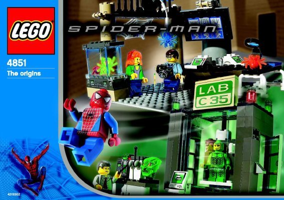 Istruzioni per la Costruzione - LEGO - 4851 - Spider-Man™ and Green Goblin™ - the orig: Page 1