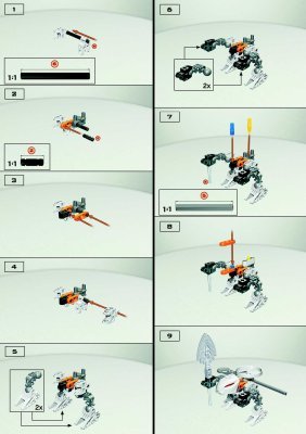 Istruzioni per la Costruzione - LEGO - 4870 - Rahaga Kualus: Page 1