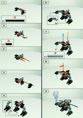 Istruzioni per la Costruzione - LEGO - 4878 - Rahaga Bomonga: Page 1