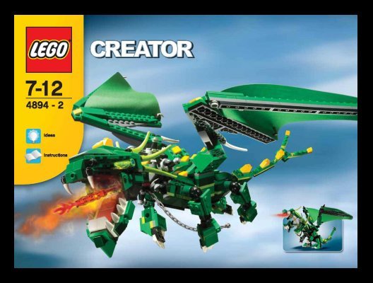 Istruzioni per la Costruzione - LEGO - 4894 - Mythical Creatures: Page 1