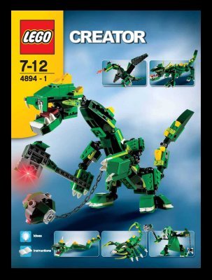 Istruzioni per la Costruzione - LEGO - 4894 - Mythical Creatures: Page 1