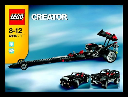 Istruzioni per la Costruzione - LEGO - 4896 - Roaring Roadsters: Page 1