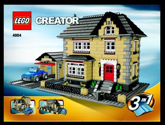 Istruzioni per la Costruzione - LEGO - 4954 - Model Townhouse: Page 1