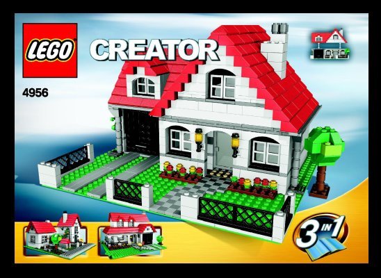 Istruzioni per la Costruzione - LEGO - 4956 - House: Page 1