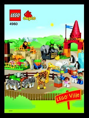 Istruzioni per la Costruzione - LEGO - 4960 - Giant Zoo: Page 1