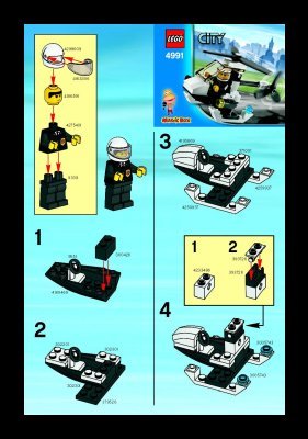 Istruzioni per la Costruzione - LEGO - 4991 - Police Helicopter: Page 1