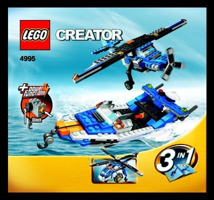 Istruzioni per la Costruzione - LEGO - 4995 - Cargo Copter: Page 1