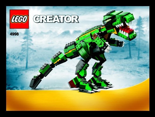 Istruzioni per la Costruzione - LEGO - 4998 - Stegosaurus: Page 1