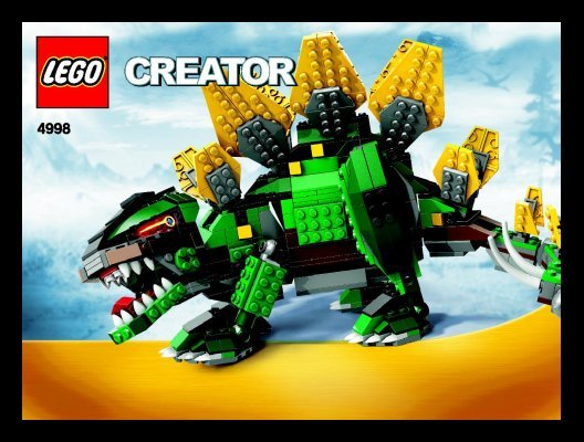 Istruzioni per la Costruzione - LEGO - 4998 - Stegosaurus: Page 1